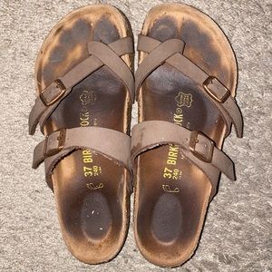 birkenstocks, worn, good condition